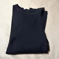 ユニクロ　UNIQLO ヒートテッククルーネック9分袖　ブラック