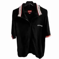 Supreme シュプリーム テリー 半袖ポロ M 黒 ジップのサムネイル