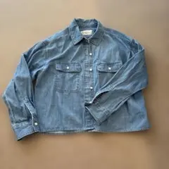 【美品】ルクールブランデニムパールボタンシャツのサムネイル