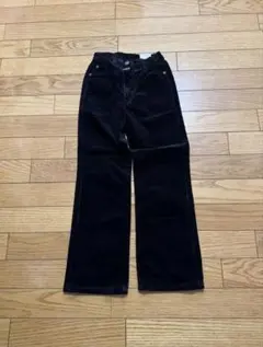 長ズボン　コーデュロイ　130cm ブラック　ストレッチ