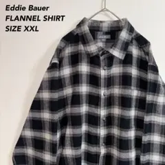 亀*メ様 ワンポイントロゴEddie Bauerエディーバウアーネルシャツチェッ