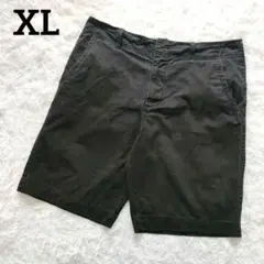 OLD NAVY チノハーフパンツ 黒 メンズXL相当 34 ボタン欠損 訳ありのサムネイル
