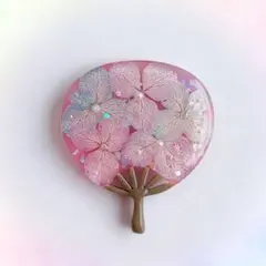 N.756】ハンドメイドヘアゴム/ポニーフック 紫陽花 かすみ草 スワロ
