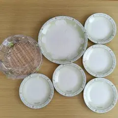 DAVID HICKS カゴ付パーティー 食器 お皿セット デービット・ヒックス