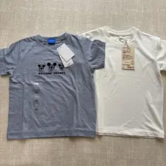 新品未使用 110 半袖Tシャツ 2枚セット 無印良品 ディズニー ミッキー