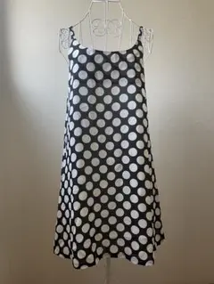 ノースリーブ ワンピース 水玉 ドット柄