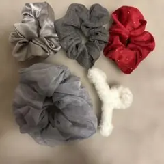 ヘアゴム シュシュ 4点セット
