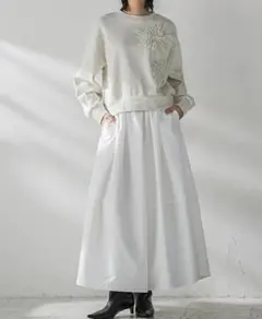 MAYSON GREY タックボリュームキュロットパンツ≪洗濯機で洗える≫