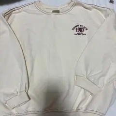 digreen XL トレーナー クリーム色