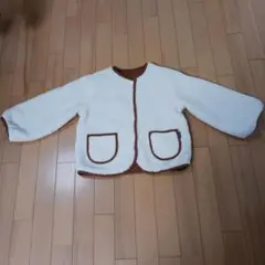 値下げしました！ムージョンジョン　女児　130 リバーシブルボアジャケット