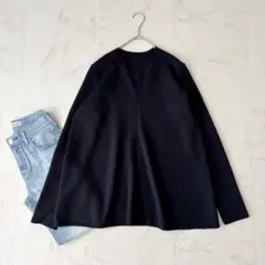 極美品】ミューズドゥーズィエムクラス WONDER RIB プルオーバー 紺F