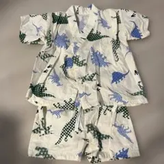 恐竜柄 甚平 90cm 綿100%