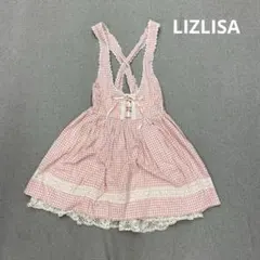 i610◯ LIZLISA リズリサ チェックワンピース ピンク y2k