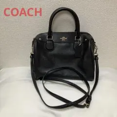 美品✨コーチ 2way ショルダーバッグ ハンドバッグ ミニボストン 黒