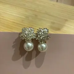 ウェディングピアス　パール