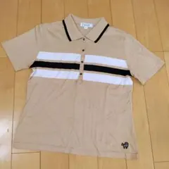Fouk イトキン　ベージュ ポロシャツ　襟付きTシャツ　 40のサムネイル