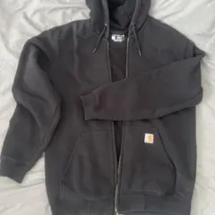 カーハート スウェット パーカー フーディー フルジップ 裏起毛 ブラック M