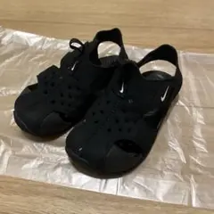 Nike ナイキサンレイプロテクト2 ブラック ベビーサンダル