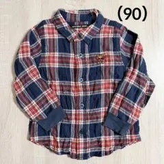 ヒステリックミニ ブラウンテディ シャツ（90cm）