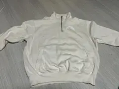 GAP 1969 ハーフジップスウェット S ベージュのサムネイル