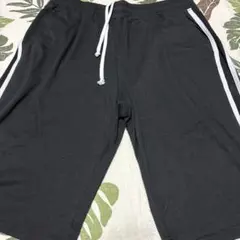 黒のショートパンツ サイドストライプ　３L メンズ　一度着用　美品　ルームウェア