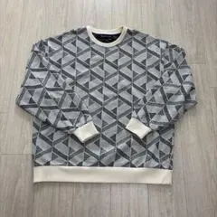 Many men, many minds. Lサイズ セーター 幾何学模様