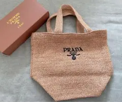 PRADA プラダ　ストローバッグ プラダ ストローバッグ 付録 ラフィアショッピングバッグBIG 1BG392F0018