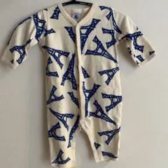 PETIT BATEAU(プチバトー)ロンパース エッフェル塔 6M(67cm)