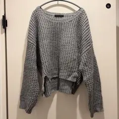 JEANASIS ジーナシス 長袖 ニット セーターサ イズF グレー系のサムネイル
