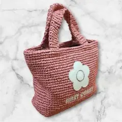 MARY QUANT クロッシェラフィアライク トート（ピンク） ラフちゃん様