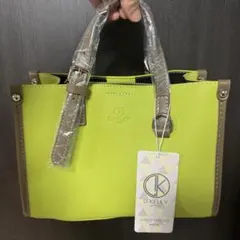美品】PELLE BORSA レザープラント トートバッグ 保存袋付き 緑 - メルカリ