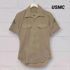 USMC 米軍　海兵隊　ベージュ ミリタリー　半袖シャツのサムネイル