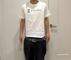 8e greedy clothing ロゴ Tシャツ ホワイト