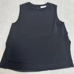 フォクシー】スモッキング Aライン ニットトップス 36839 ペプラム 