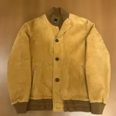 Brioni ブリオーニ レザージャケット ベージュ スウェード ブルゾン Brioni/ブリオーニ通販 | ベージュ スエード シャツカラー ブルゾン