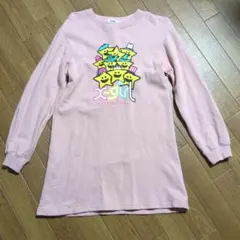 xgirl ピンク 長袖ワンピース