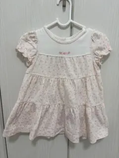 ファミリア　花柄ワンピース 80cm