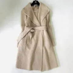 ★★★ab321★★★MAX MARA クチートアマーノ シャギーガウンコート