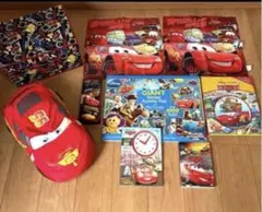 Disney カーズ　Cars とけい　英語絵本　筆箱　シールブック　収納　知育