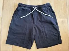 GU スウェットハーフパンツ ブラック L