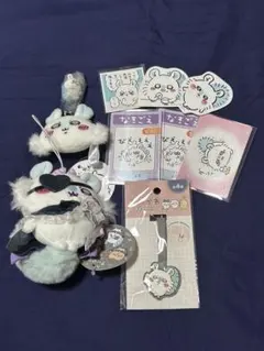 ちいかわ　モモンガ　10点セット　プライズ　百均　ステッカー　ガチャガチャ