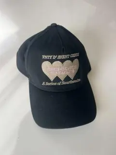OTTO ブラックキャップ ハートモチーフ刺繍　アメカジ