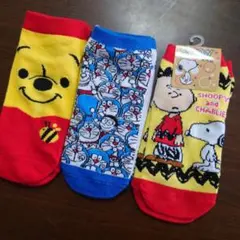 キャラクター 靴下 3点セット