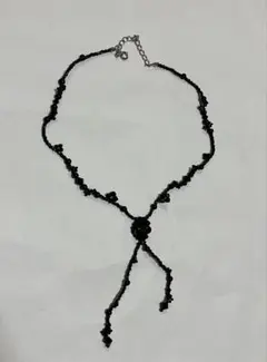 ハンドメイド　ビーズネックレス