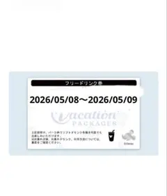 ディズニーパーク　フリードリンク券のサムネイル