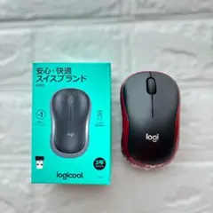 【新品】ロジクール logicool M185 ワイヤレスマウス 赤 レッド