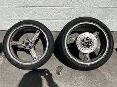 cb400sf nc31 前後ホイールセット メッキ - メルカリ