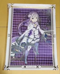 A3メタルポスター　Re:ゼロから始める異世界生活 　エミリア　リゼロ