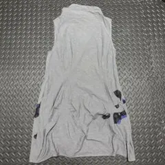 慈雨　バルーンワンピース　ノースリーブ　ギンガムチェック　変形襟のサムネイル
