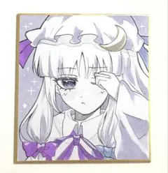 猫耳メイド ポニテ オリジナル 手描き アナログ コピック 原画 色紙 美